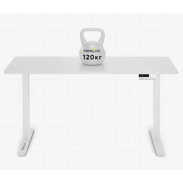 Фото - Стіл з електрорегулюванням висоти Mealux PowerDesk Duo White (EVO-242 Duo W/W)